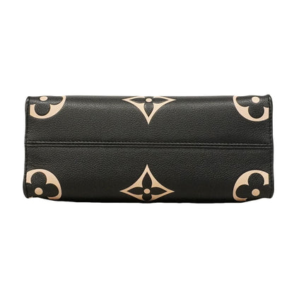 Louis Vuitton Handbag Monogram Empreinte Bicolor On The Go PM Black Beige 2-Way — view 3