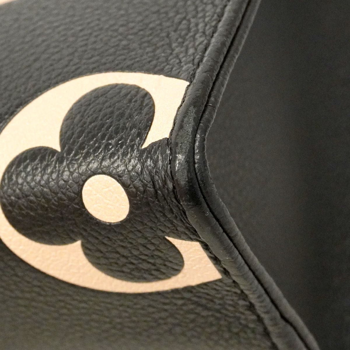 Louis Vuitton Handbag Monogram Empreinte Bicolor On The Go PM Black Beige 2-Way — view 6