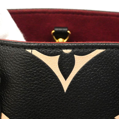 Louis Vuitton Handbag Monogram Empreinte Bicolor On The Go PM Black Beige 2-Way — view 7