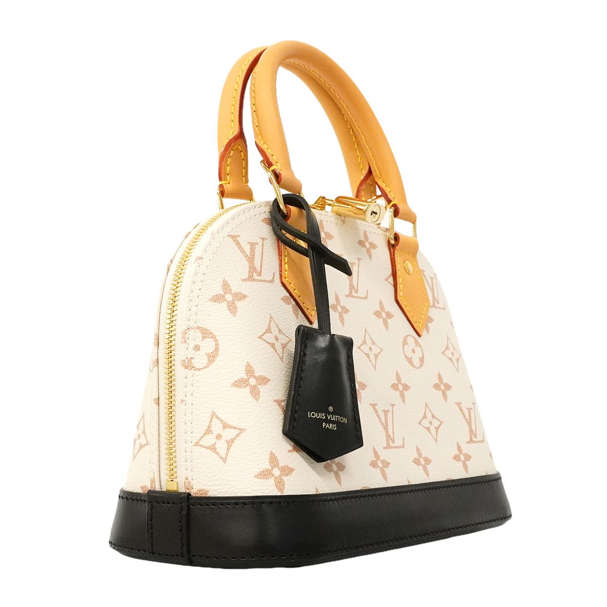 Louis Vuitton Handbag Monogram Dune Alma BB White Black 2-Way Bag — view 2