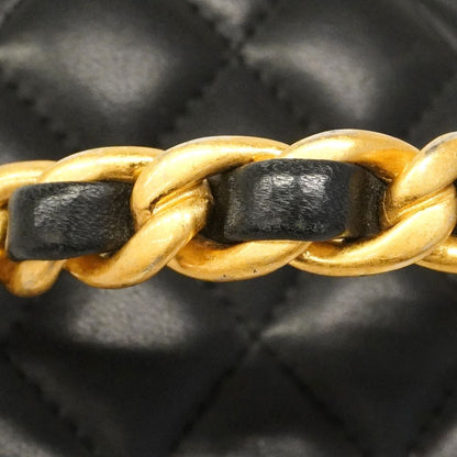 Chanel Vanity Bag Quilted Lambskin Black Gold 2-Way Bag — view 8