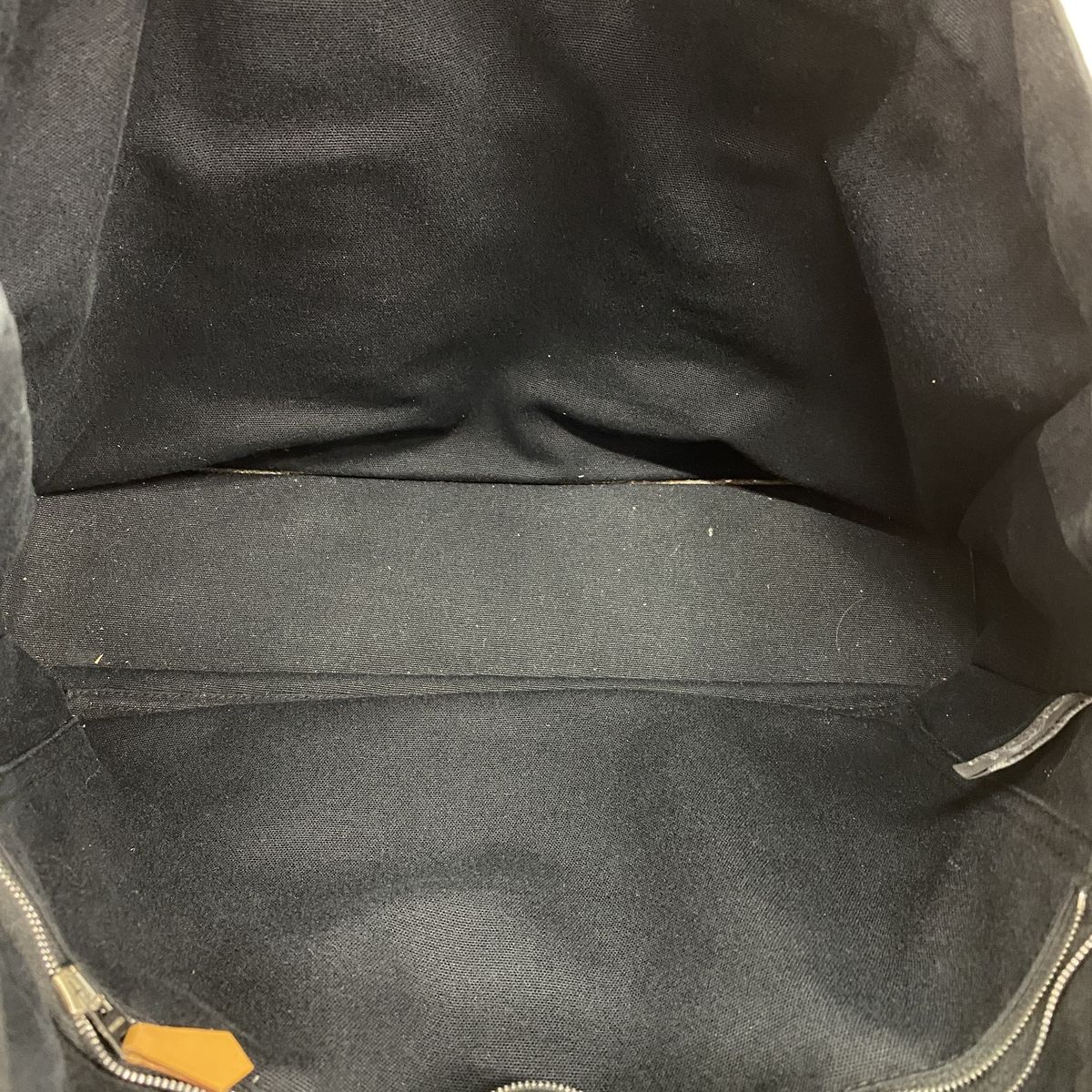 Hermes Tote Bag Fourre Tout MM Canvas Black Silver — view 4
