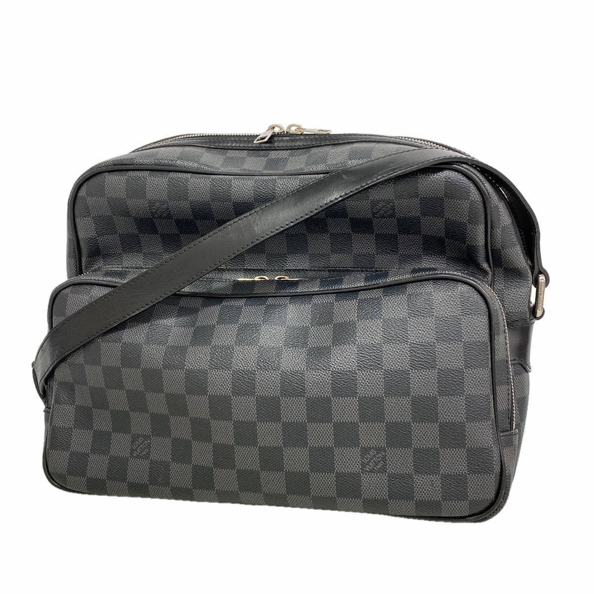Louis Vuitton Shoulder Bag Damier Graphite Io Black Gray