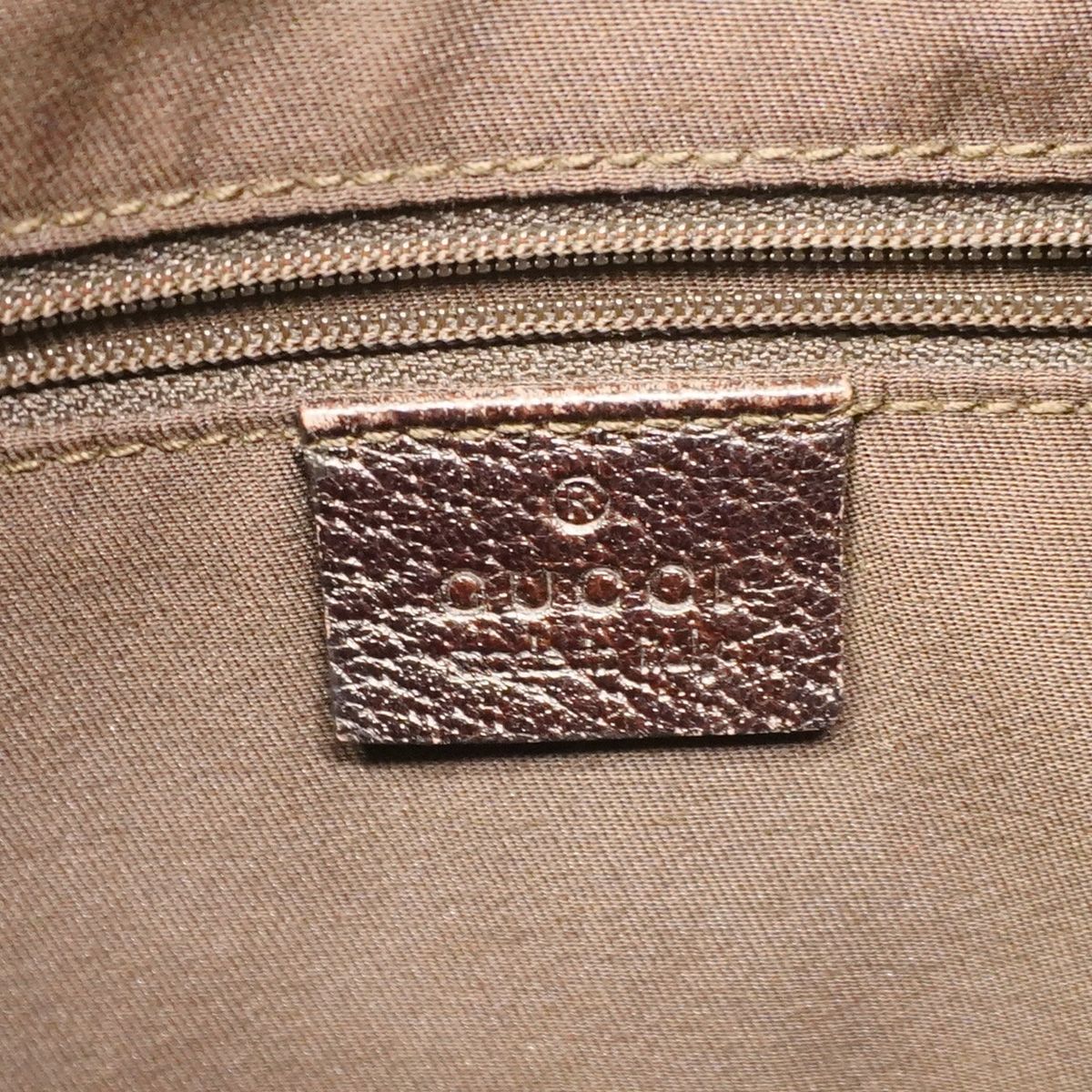 Gucci Shoulder Bag GG Canvas Beige Gold — view 5