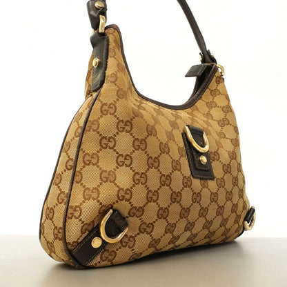 Gucci Shoulder Bag GG Canvas Beige Gold — view 2