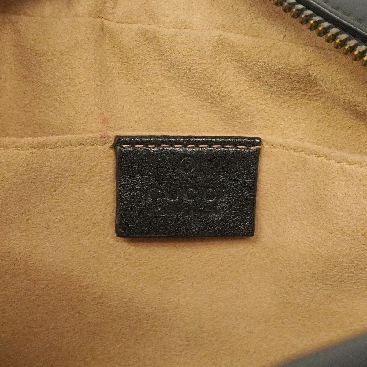 Gucci Shoulder Bag GG Marmont Leather Black Gold — view 5