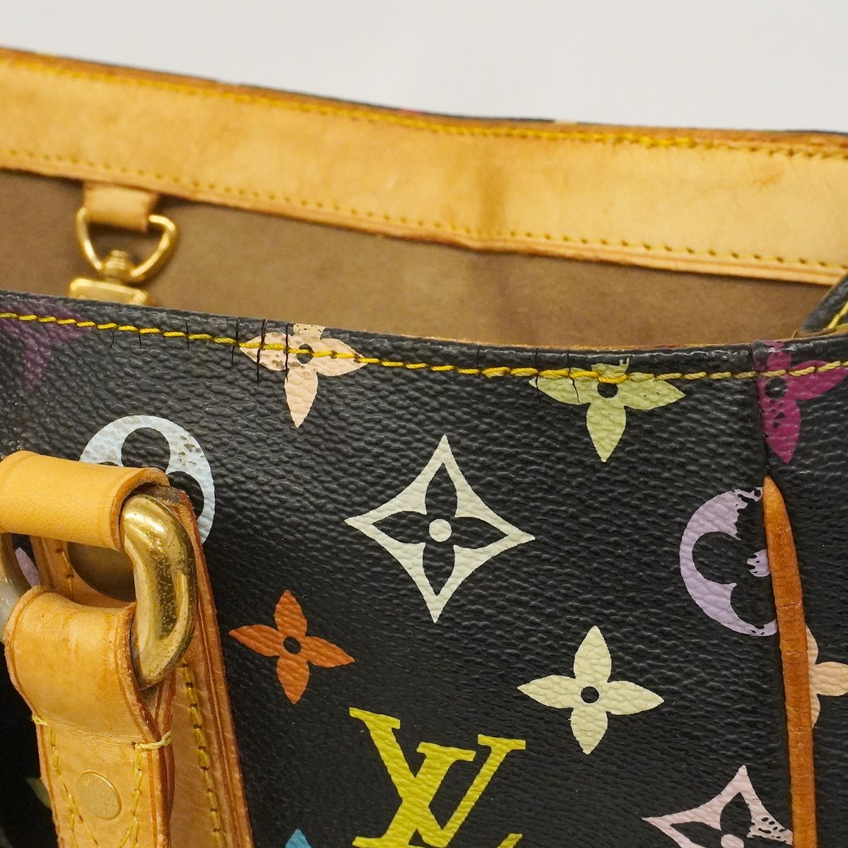 Louis Vuitton Tote Bag Monogram Multicolor Aurelia MM Noir — view 7