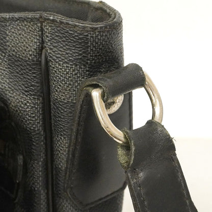 Louis Vuitton Shoulder Bag Damier Graphite Daniel MM Black Gray — view 7