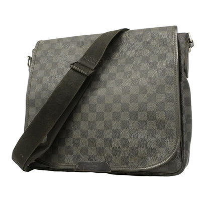 Louis Vuitton Shoulder Bag Damier Graphite Daniel MM Black Gray