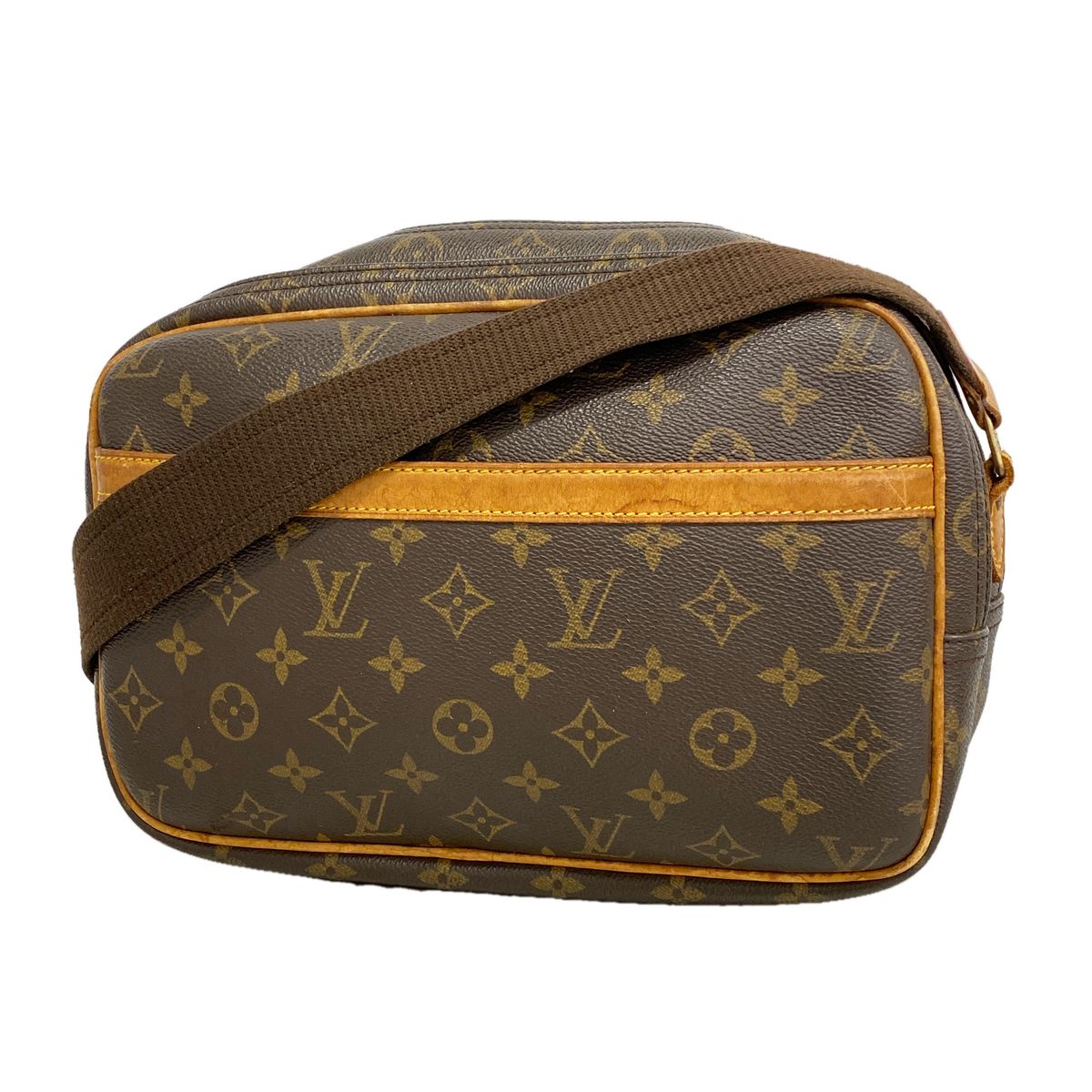 Louis Vuitton Shoulder Bag Monogram Reporter PM Brown