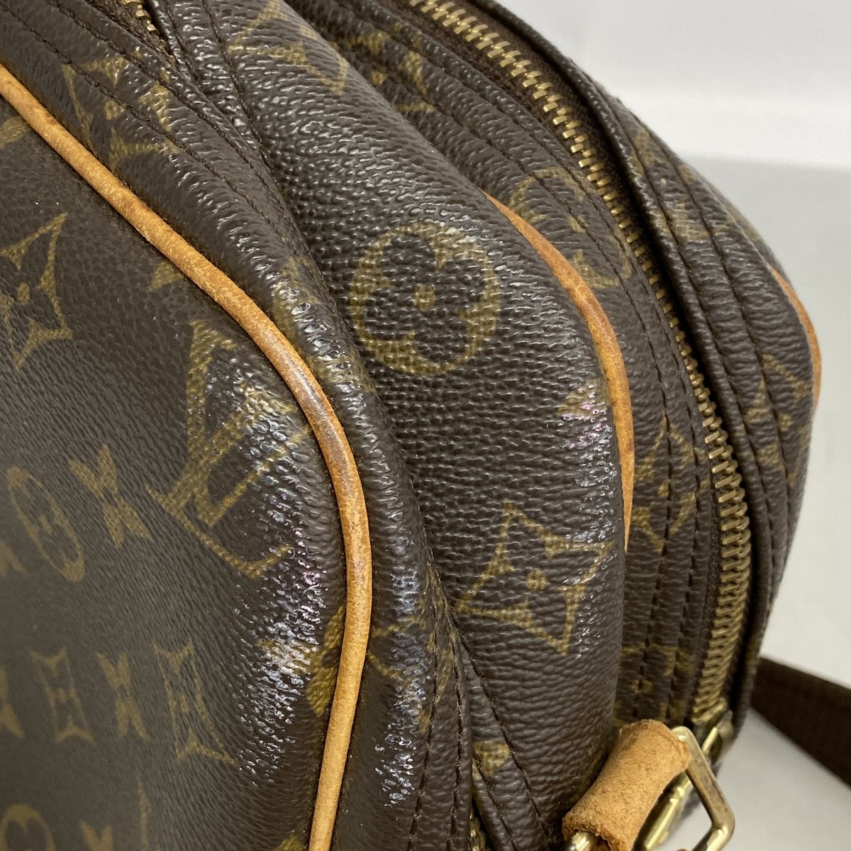 Louis Vuitton Shoulder Bag Monogram Reporter PM Brown — view 7
