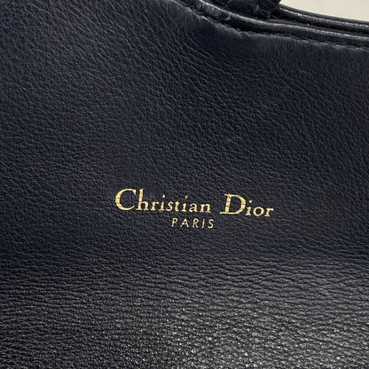 Dior Wallet on Chain Oblique Saddle Canvas Navy Gold Shoulder Bag — view 5
