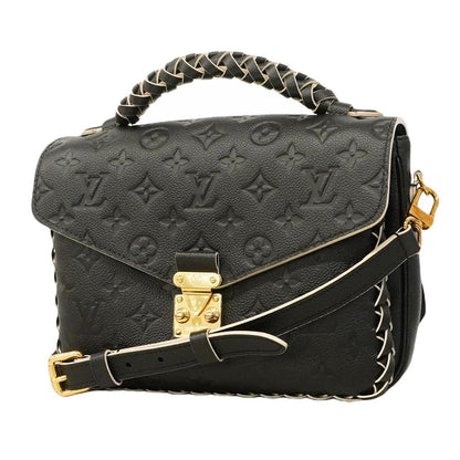Louis Vuitton Handbag Monogram Empreinte Pochette Metis MM Noir 2-Way Bag