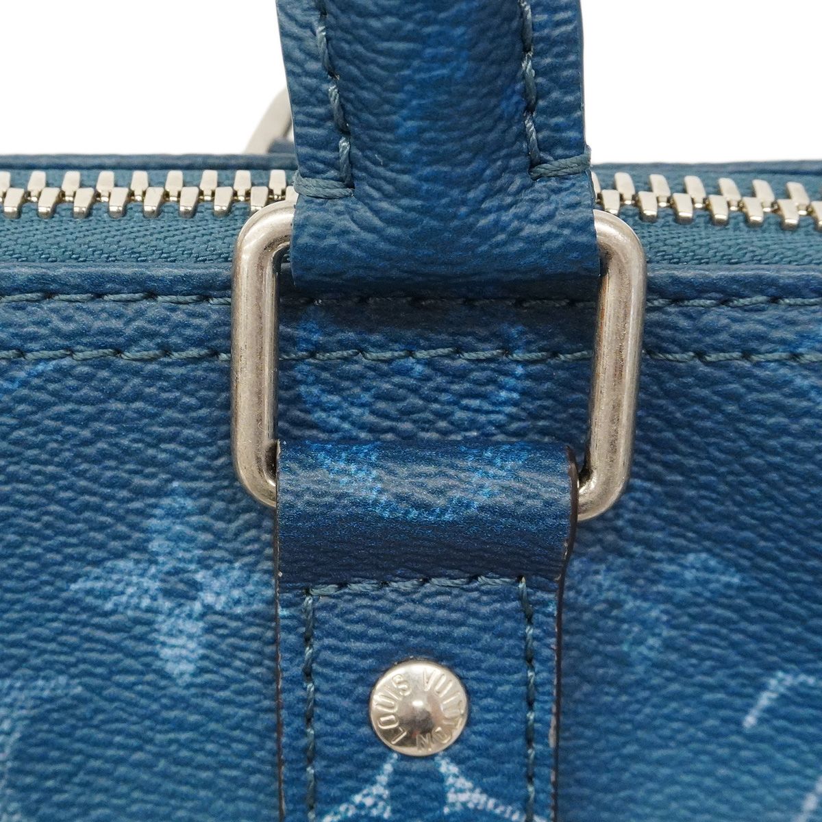 Louis Vuitton Handbag Monogram Pigment Keepall Bandouliere 25 Blue 2-Way Bag — view 7