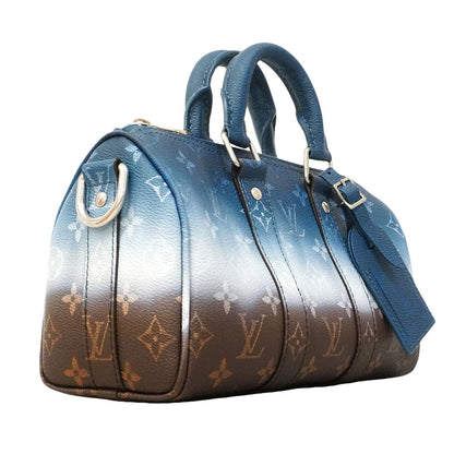 Louis Vuitton Handbag Monogram Pigment Keepall Bandouliere 25 Blue 2-Way Bag — view 2