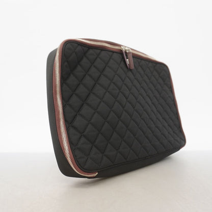 Chanel PC Bag Quilted Nylon Black Silver — view 2