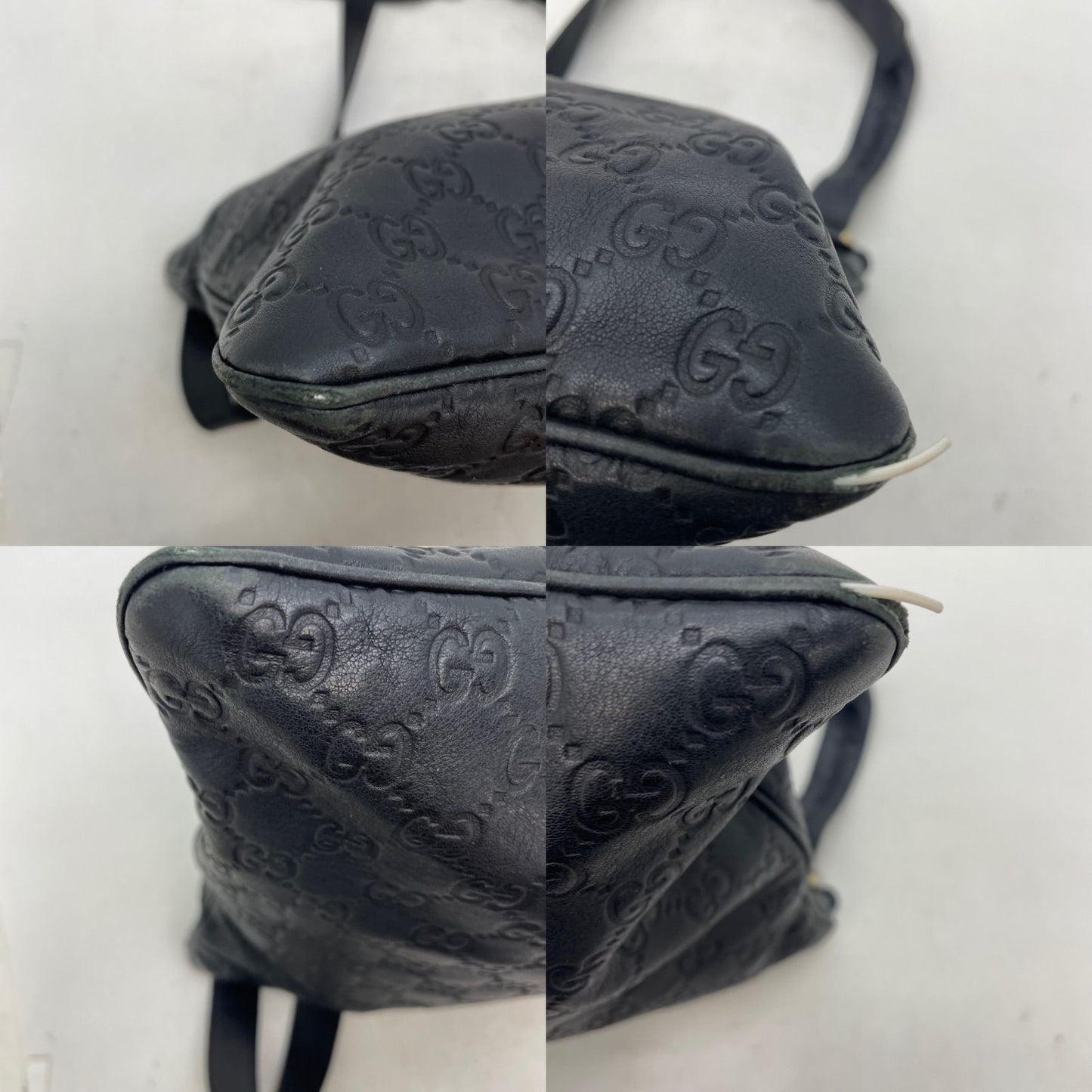 Gucci Messengerbag Shoulder Bag Squareshape Leather Black — view 6