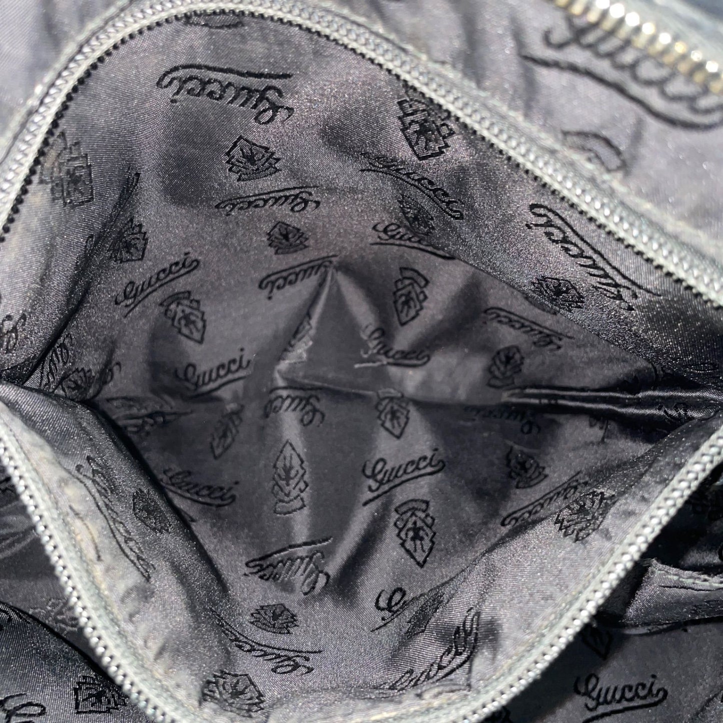 Gucci Messengerbag Shoulder Bag Squareshape Leather Black — view 8