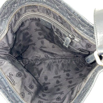 Gucci Messengerbag Shoulder Bag Squareshape Leather Black — view 7