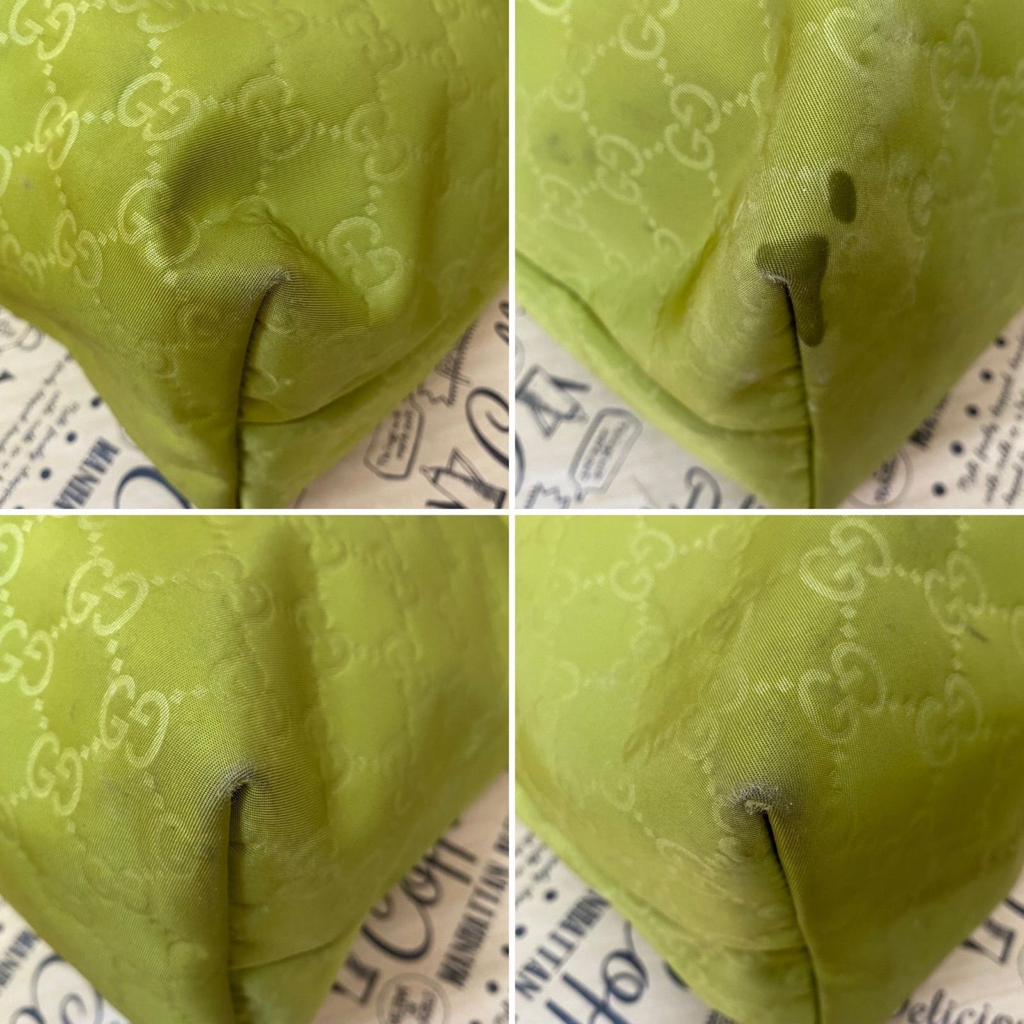 Gucci Tote Bag GG Pattern Nylon Green — view 8