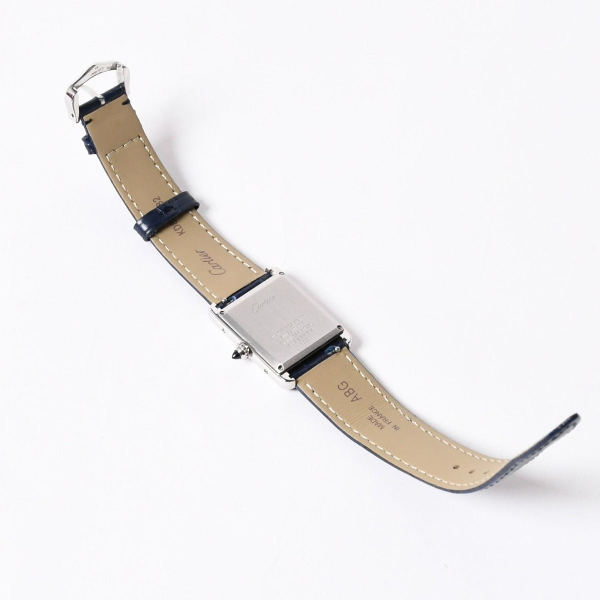 Cartier Tank Must LM Watch SS Quartz Leather Blue Dial — view 8