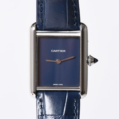 Cartier Tank Must LM Watch SS Quartz Leather Blue Dial — view 2
