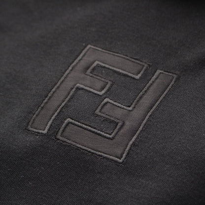 Fendi Logo Long Sleeve Top Black 40 — view 8