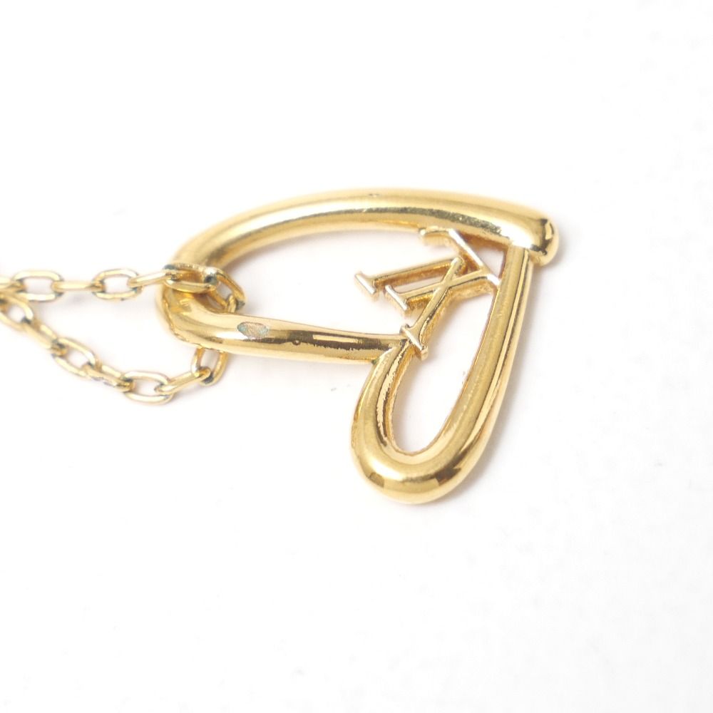 Louis Vuitton Collier Heart Foreign Love Necklace LV Logo — view 5
