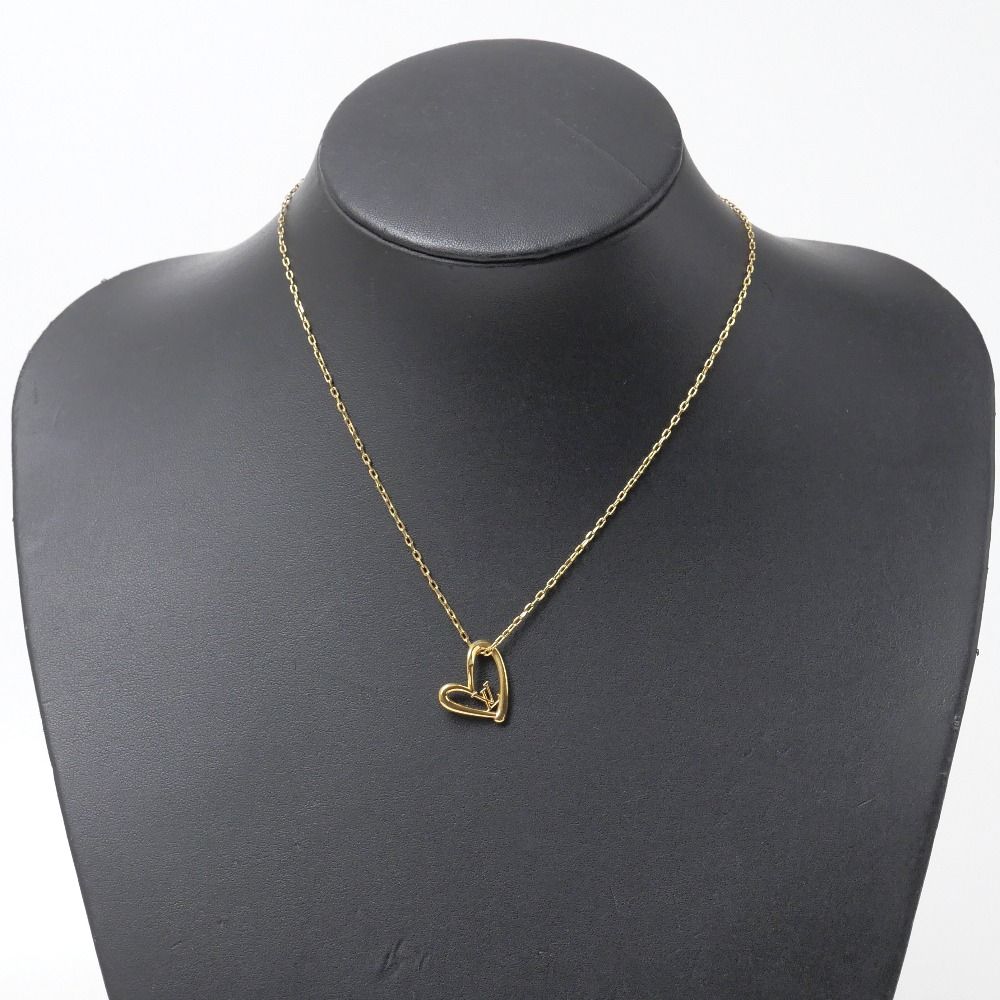 Louis Vuitton Collier Heart Foreign Love Necklace LV Logo — view 2