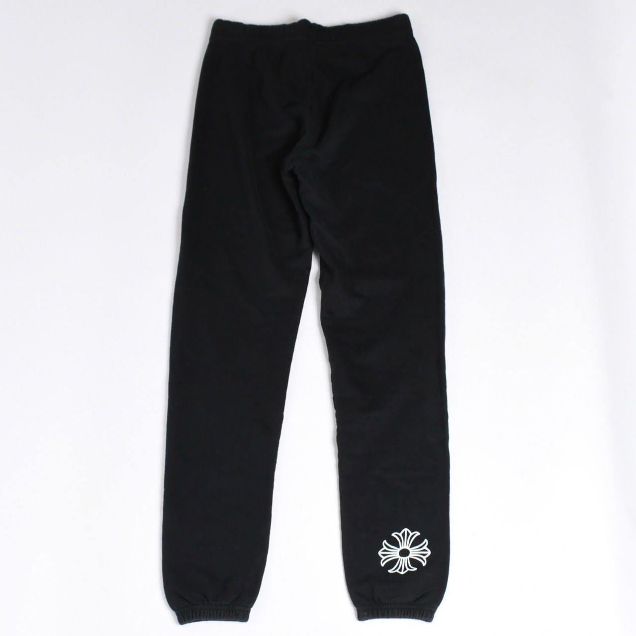 Chrome Hearts CH Plus Logo Print Sweatpants Black White S Jogger Pants — view 2