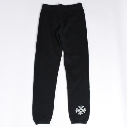 Chrome Hearts CH Plus Logo Print Sweatpants Black White S Jogger Pants — view 2