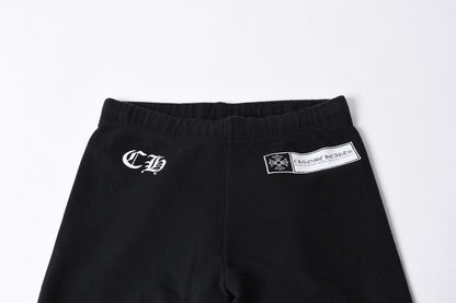 Chrome Hearts CH Plus Logo Print Sweatpants Black White S Jogger Pants — view 3