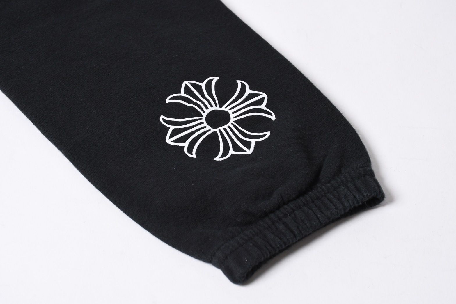 Chrome Hearts CH Plus Logo Print Sweatpants Black White S Jogger Pants — view 8