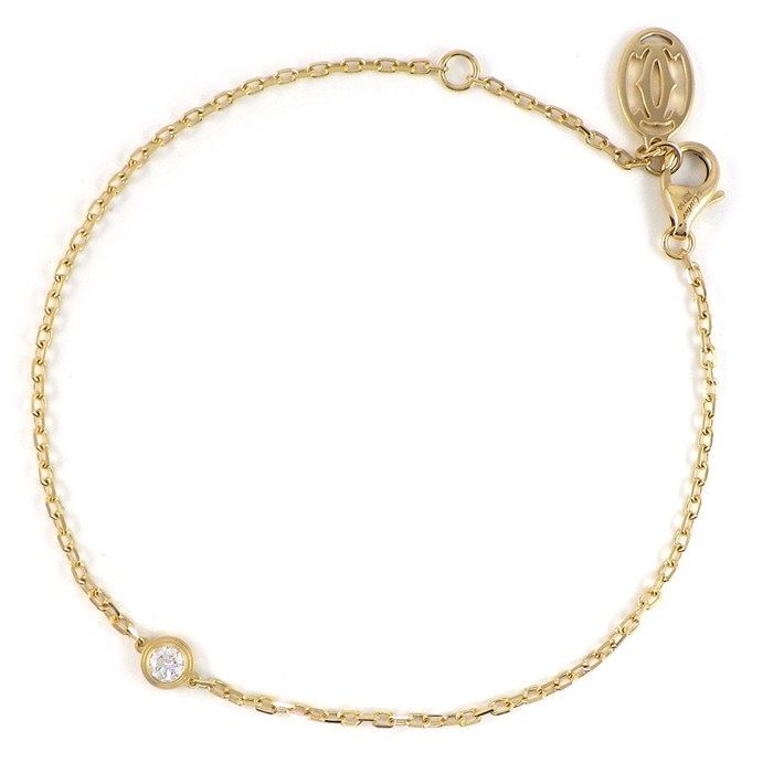 Cartier Bracelet Damour SM Diamants Legers Diamond 18K Yellow Gold