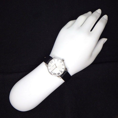 Tiffany & Co Watch Atlas Silver Dial Roman Index Leather Strap SS Quartz Analog — view 6