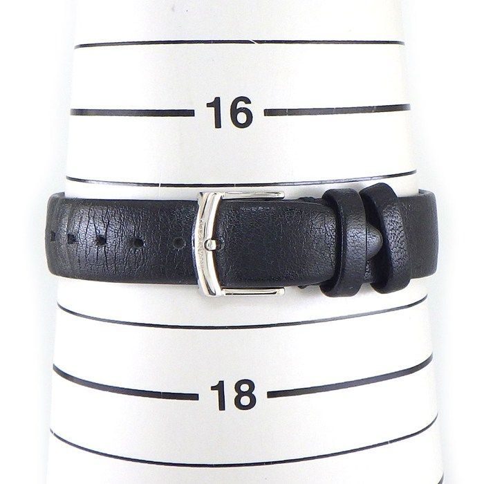 Tiffany & Co Watch Atlas Silver Dial Roman Index Leather Strap SS Quartz Analog — view 7