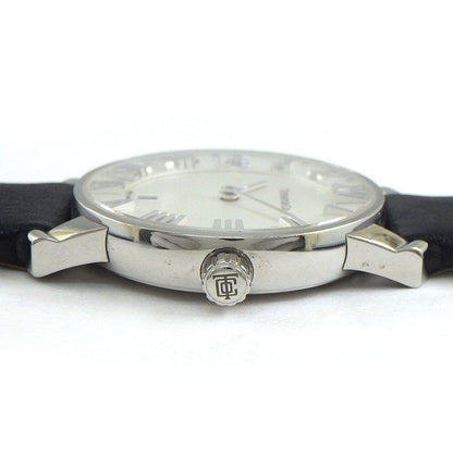 Tiffany & Co Watch Atlas Silver Dial Roman Index Leather Strap SS Quartz Analog — view 2