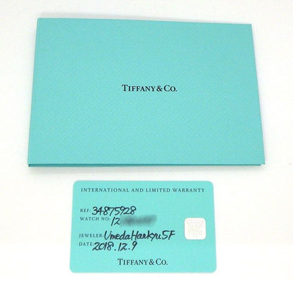 Tiffany & Co Watch Atlas Silver Dial Roman Index Leather Strap SS Quartz Analog — view 8
