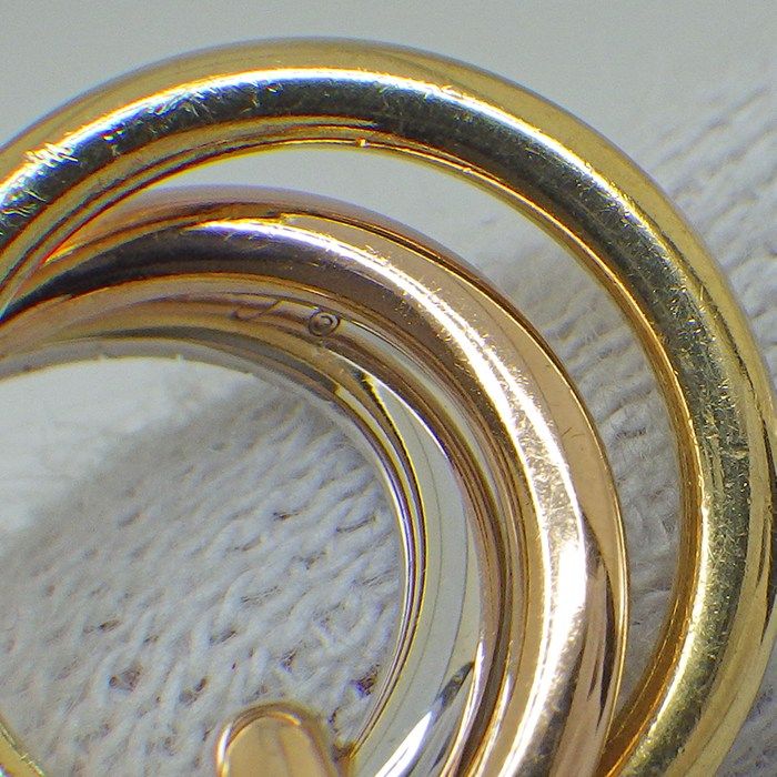 Cartier Necklace Trinity Small Semi Pave Diamond 18K Pink Gold — view 7