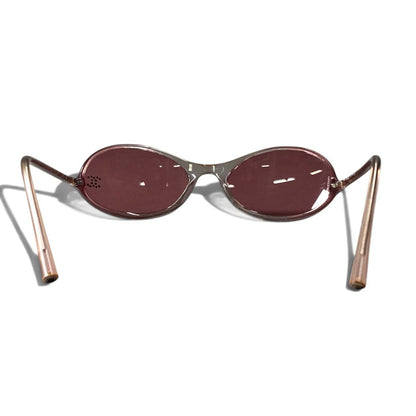 Chanel Rhinestone CC Logo Sunglasses Gradient Multicolor Eyewear — view 4