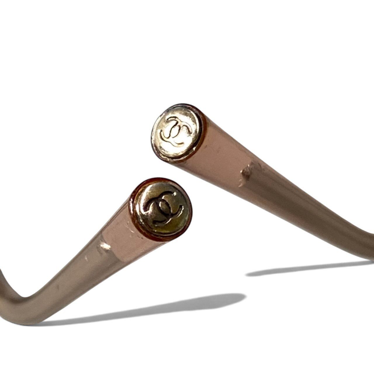 Chanel Rhinestone CC Logo Sunglasses Gradient Multicolor Eyewear — view 6