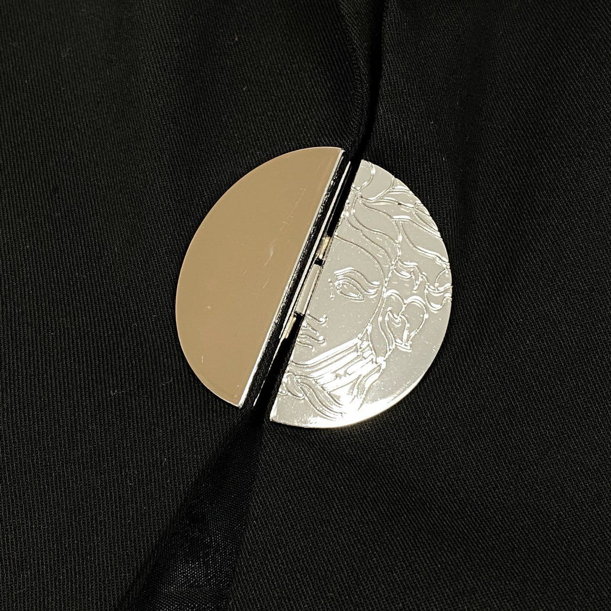 Versace Elastic Stretch Logo Plate Polyester Rayon Polyurethane Tailored Jacket — view 7
