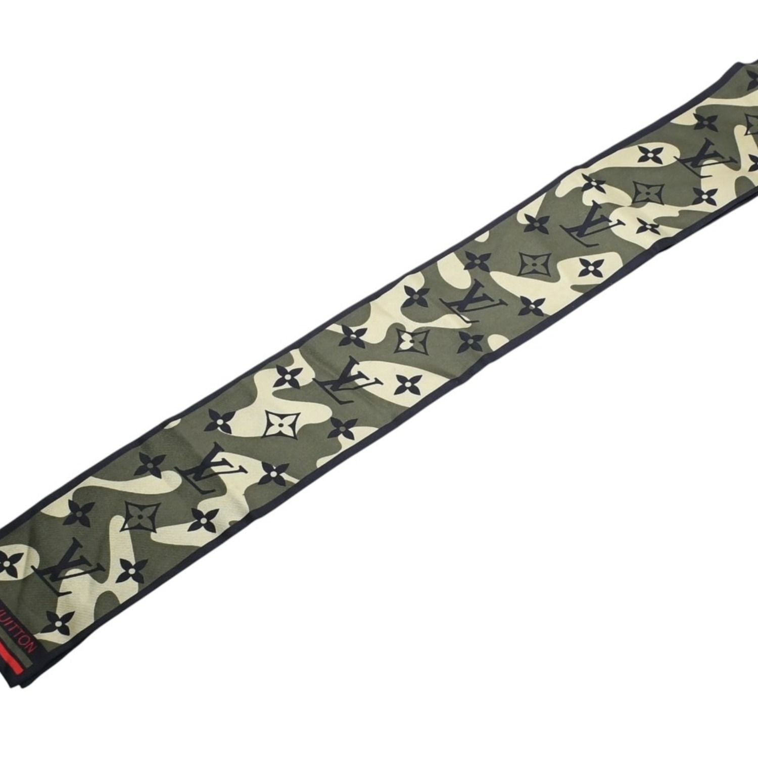 Louis Vuitton Takashi Murakami Bandeau Monogram Moflage Scarf Twilly Silk — view 3