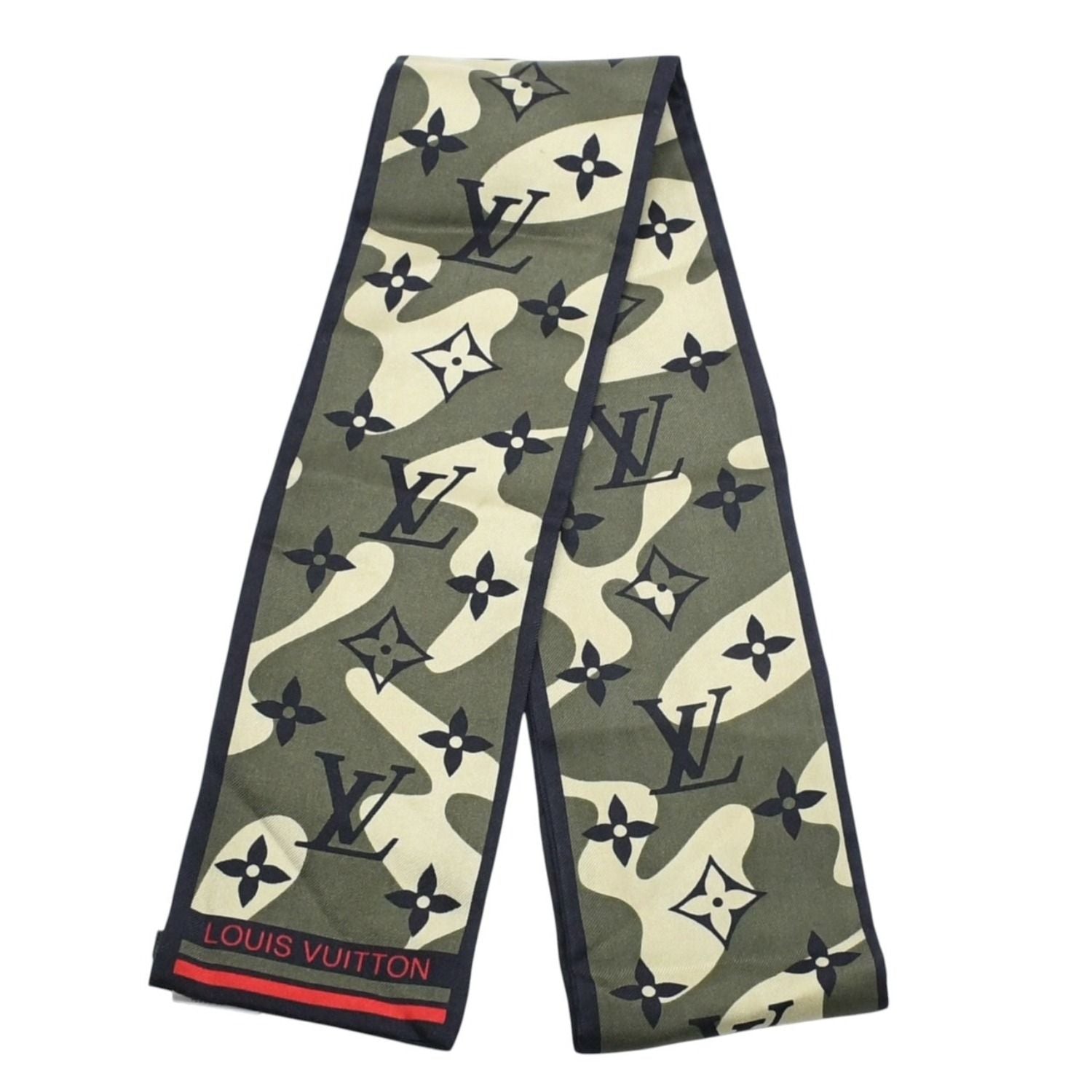 Louis Vuitton Takashi Murakami Bandeau Monogram Moflage Scarf Twilly Silk — view 2