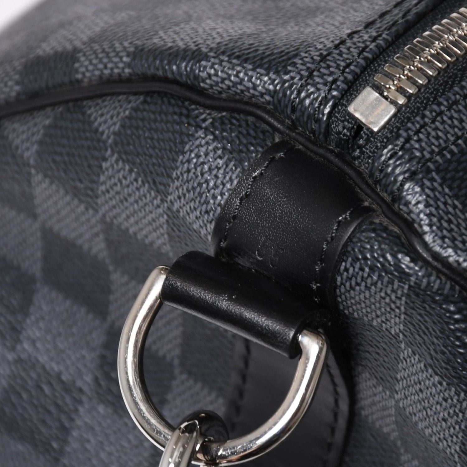 Louis Vuitton Keepall Bandouliere 55 Boston Bag Damier Graphite Black — view 5