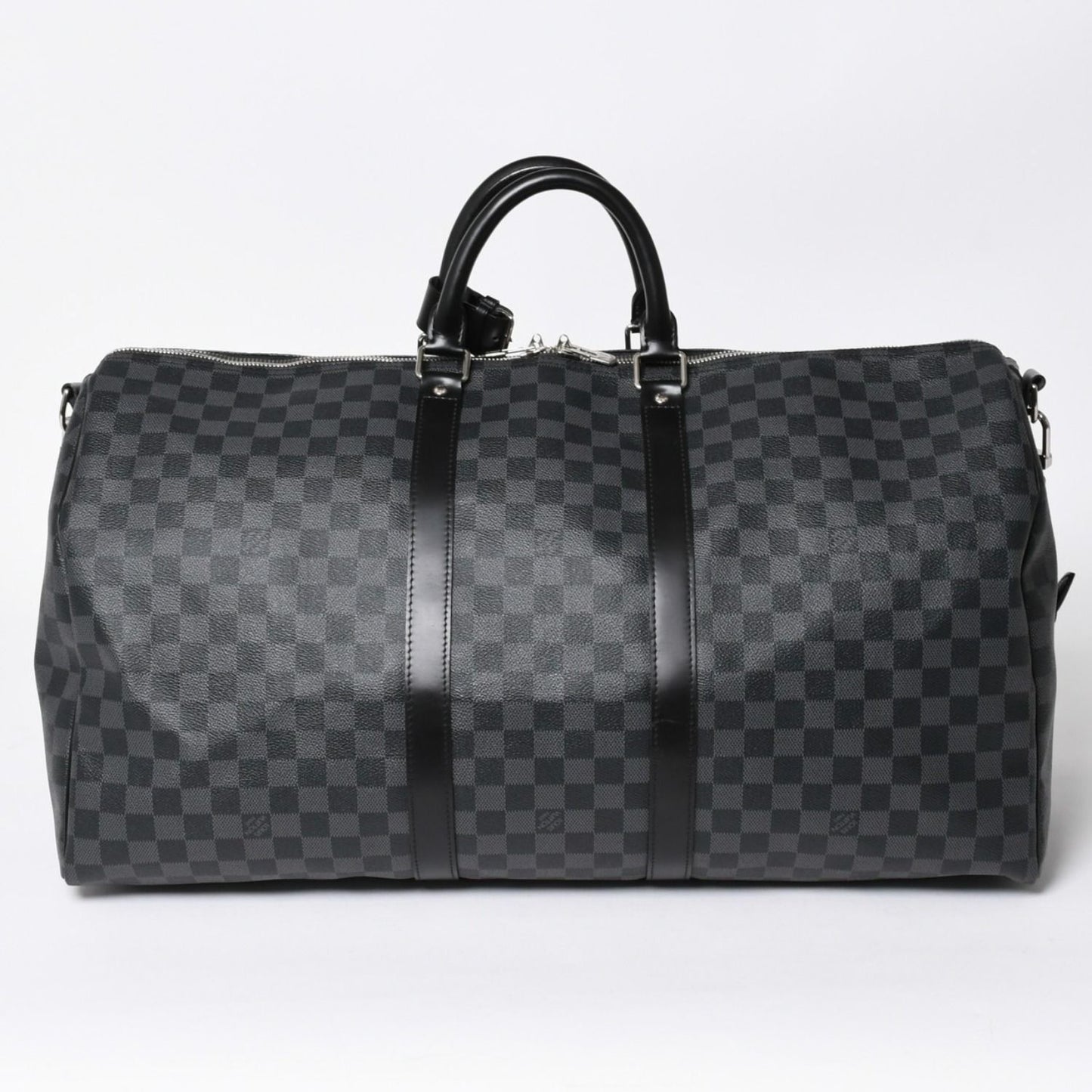 Louis Vuitton Keepall Bandouliere 55 Boston Bag Damier Graphite Black — view 2