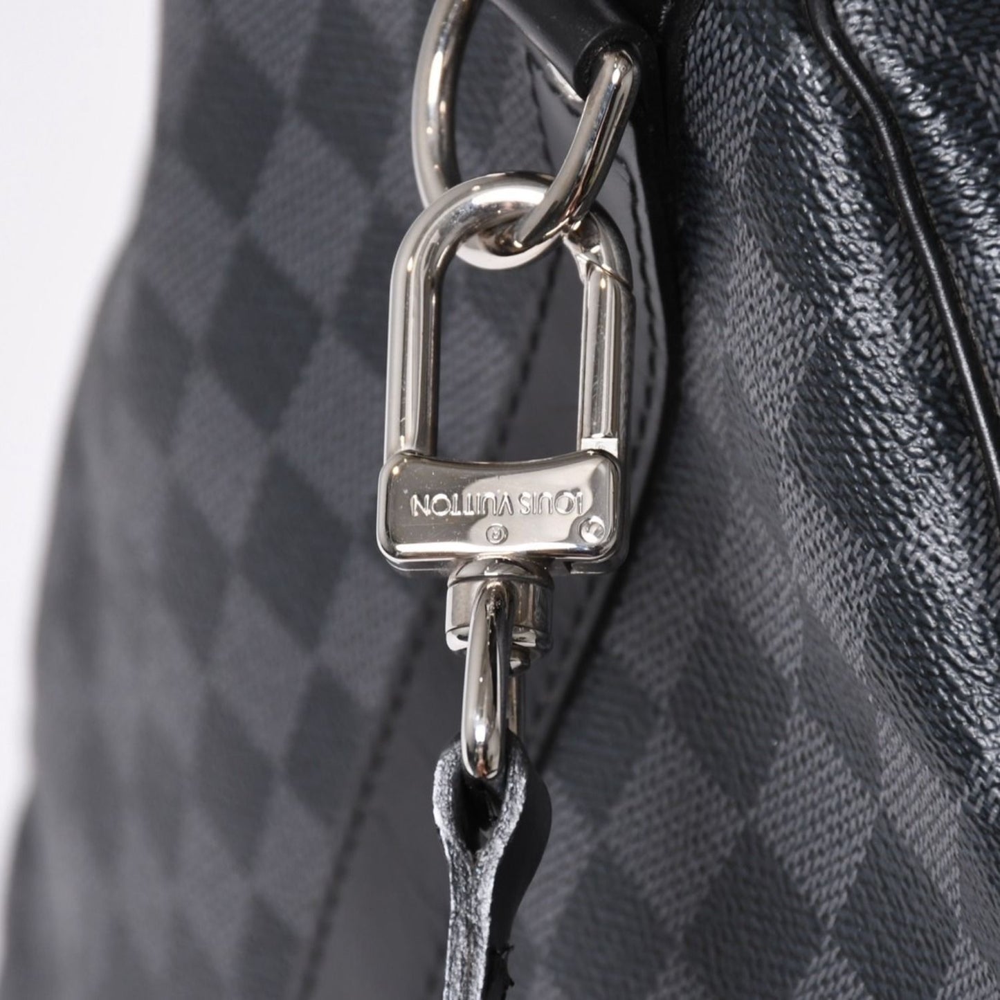 Louis Vuitton Keepall Bandouliere 55 Boston Bag Damier Graphite Black — view 6