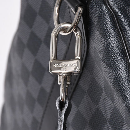 Louis Vuitton Keepall Bandouliere 55 Boston Bag Damier Graphite Black — view 6
