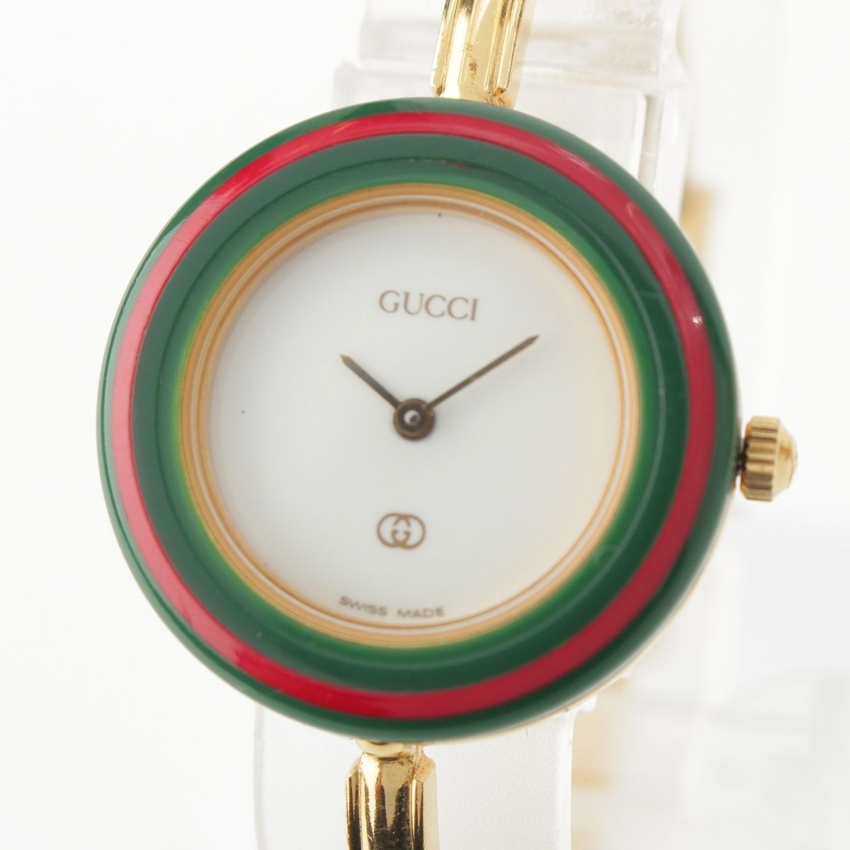 Gucci Change Bezel 11 Pieces Watch Quartz White Dial Gold — view 5