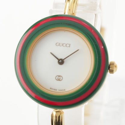 Gucci Change Bezel 11 Pieces Watch Quartz White Dial Gold — view 5
